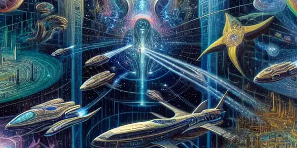 三体文明与人类文明的冲突场景。